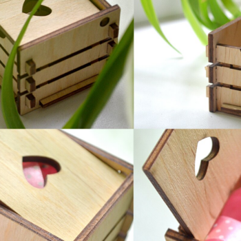 Intra απο ξύλο plywood 3mm-4mm πάχος – Πολύ Minibox με Καπάκι | Κουτί Δίασταση  20x20 cm INTRAFABR-71137770 - Image 2