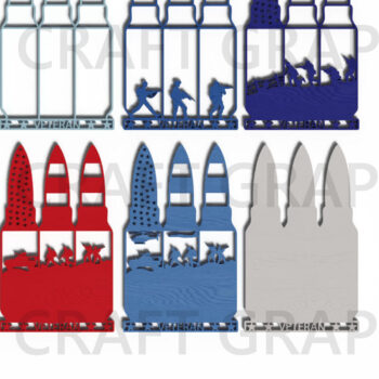 Intra απο ξύλο plywood 3mm-4mm πάχος – Veteran Bullet Layered Δίασταση  20x20 cm INTRAFABR-122441582 - Image 2