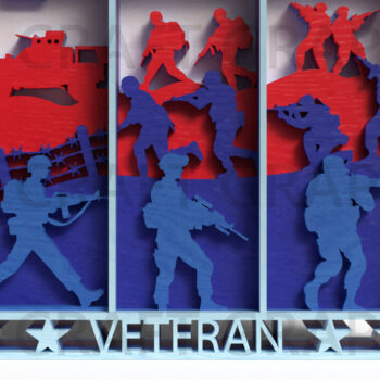 Intra απο ξύλο plywood 3mm-4mm πάχος – Veteran Bullet Layered Δίασταση  20x20 cm INTRAFABR-122441582 - Image 4