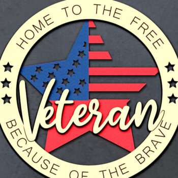 Intra απο ξύλο plywood 3mm-4mm πάχος – Veteran Car Charm Military Patriot Δίασταση  20x20 cm INTRAFABR-111559777 - Image 1