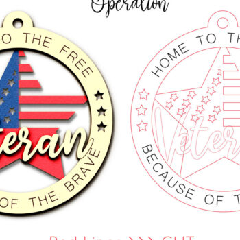 Intra απο ξύλο plywood 3mm-4mm πάχος – Veteran Car Charm Military Patriot Δίασταση  20x20 cm INTRAFABR-111559777 - Image 3