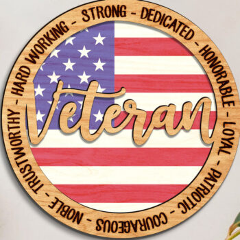 Intra απο ξύλο plywood 3mm-4mm πάχος – Στολίδι βετεράνων γούρι αυτοκινήτου Δίασταση  20x20 cm INTRAFABR-123189656 - Image 3