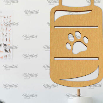 Intra απο ξύλο plywood 3mm-4mm πάχος – Κτηνίατρος Ξύλινη πινακίδα Δίασταση  20x20 cm INTRAFABR-98134995 - Image 1