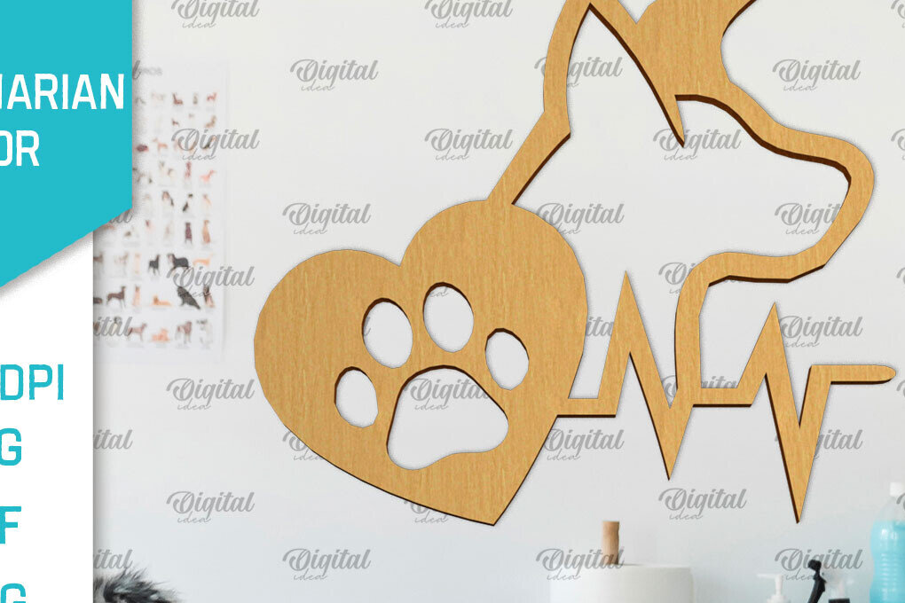 Intra απο ξύλο plywood 3mm-4mm πάχος – Κτηνίατρος Ξύλινη πινακίδα Δίασταση  20x20 cm INTRAFABR-98134312