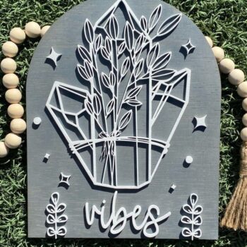 Intra απο ξύλο plywood 3mm-4mm πάχος – Vibes Boho Arch Decor Laser Δίασταση  20x20 cm INTRAFABR-44638696 - Image 1