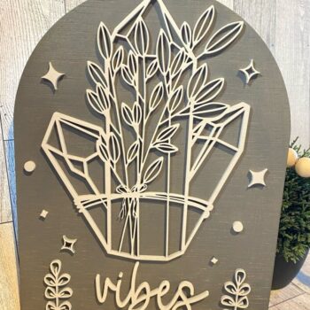 Intra απο ξύλο plywood 3mm-4mm πάχος – Vibes Boho Arch Decor Laser Δίασταση  20x20 cm INTRAFABR-44638696 - Image 2