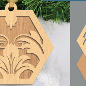 Intra απο ξύλο plywood 3mm-4mm πάχος – Βικτωριανό Floral Στολίδι με Δίασταση  20x20 cm INTRAFABR-105419679