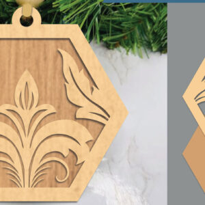 Intra απο ξύλο plywood 3mm-4mm πάχος – Βικτωριανό Floral Στολίδι με Δίασταση  20x20 cm INTRAFABR-105419659