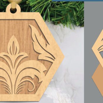 Intra απο ξύλο plywood 3mm-4mm πάχος – Βικτωριανό Floral Στολίδι με Δίασταση  20x20 cm INTRAFABR-105419659 - Image 1