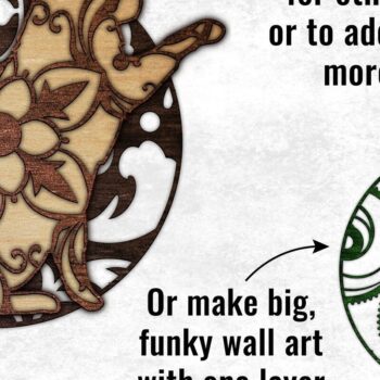 Intra απο ξύλο plywood 3mm-4mm πάχος – Βικτωριανά, γοτθικά, Steampunk Layers Δίασταση  20x20 cm INTRAFABR-32925326 - Image 5