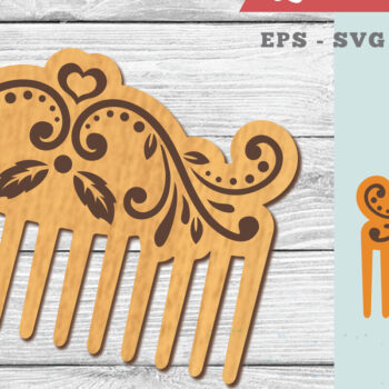 Intra απο ξύλο plywood 3mm-4mm πάχος – Victorian Comb 2 Δίασταση  20x20 cm INTRAFABR-104779470 - Image 1