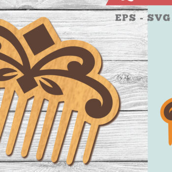 Intra απο ξύλο plywood 3mm-4mm πάχος – Victorian Comb 4 Δίασταση  20x20 cm INTRAFABR-104779548 - Image 1