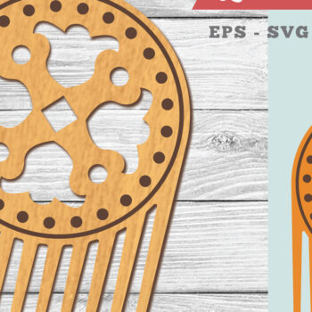 Intra απο ξύλο plywood 3mm-4mm πάχος – Victorian Comb 5 Δίασταση  20x20 cm INTRAFABR-104779589 - Image 1