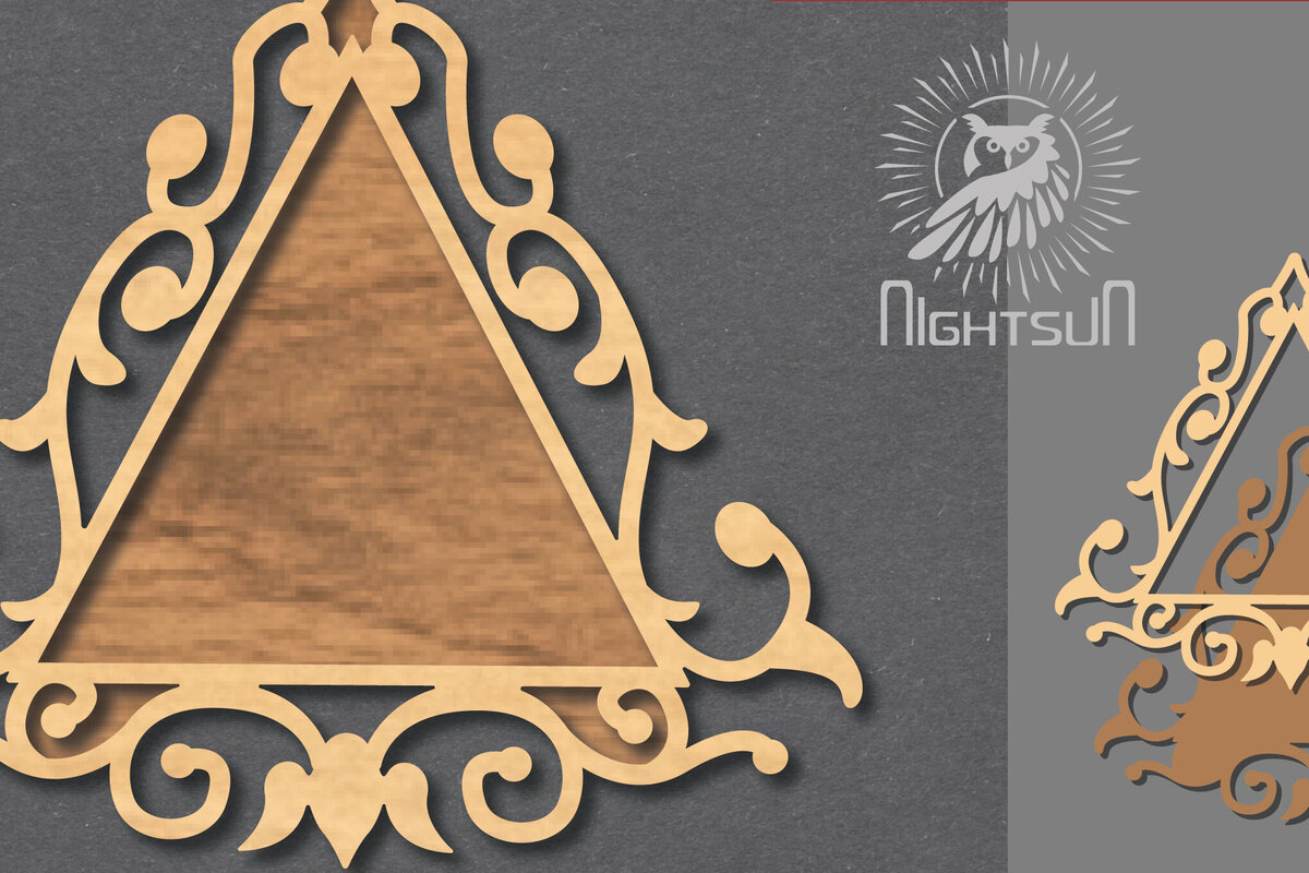 Intra απο ξύλο plywood 3mm-4mm πάχος – Βικτοριανή πινακίδα κοπής λέιζερ 6 Δίασταση  20x20 cm INTRAFABR-116923451