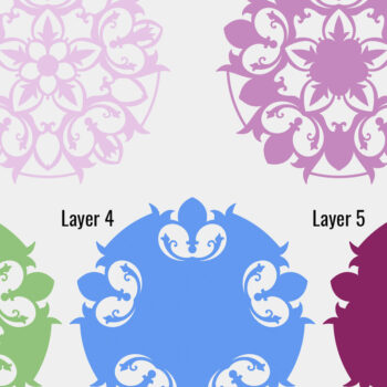 Intra απο ξύλο plywood 3mm-4mm πάχος – Μάνταλα με στρώσεις βικτωριανής τουλίπας Δίασταση  20x20 cm INTRAFABR-38064397 - Image 7