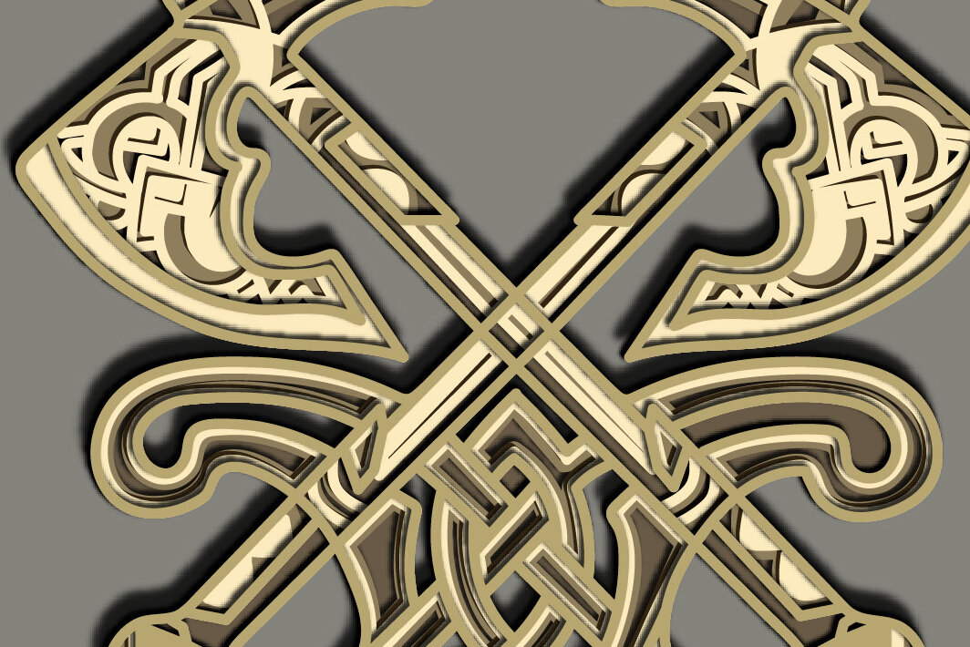 Intra απο ξύλο plywood 3mm-4mm πάχος – Viking Axe Multilayer/Viking Axe Δίασταση  20x20 cm INTRAFABR-66501197