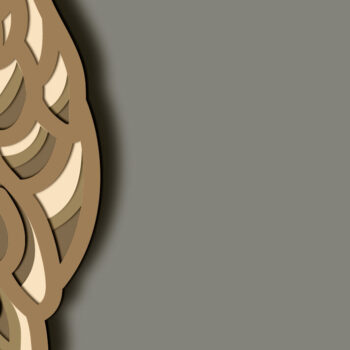 Intra απο ξύλο plywood 3mm-4mm πάχος – Viking Owl Multilayer/Papercut/Laser Δίασταση  20x20 cm INTRAFABR-64136950 - Image 5