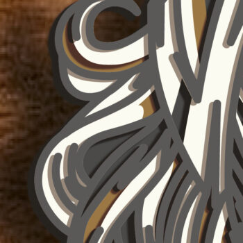 Intra απο ξύλο plywood 3mm-4mm πάχος – Viking Warrior Multilayer/Viking Cut Δίασταση  20x20 cm INTRAFABR-72888319 - Image 3