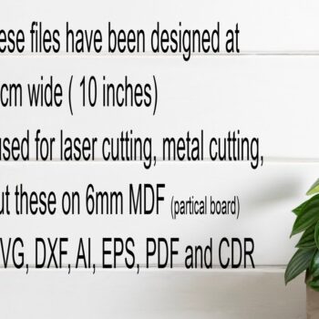 Intra απο ξύλο plywood 3mm-4mm πάχος – Γράφημα Ύψους Vine Flower Kids σε μετρικό Δίασταση  20x20 cm INTRAFABR-119858052 - Image 5