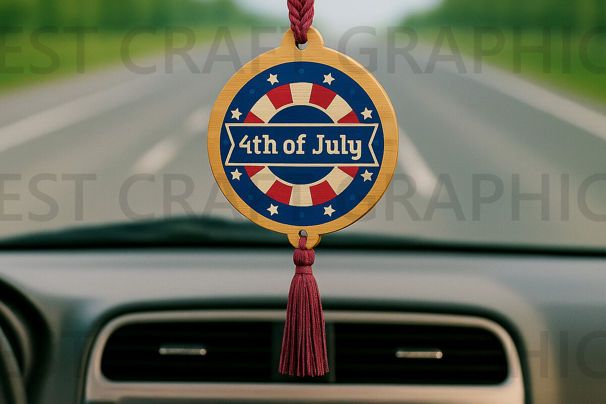 Intra απο ξύλο plywood 3mm-4mm πάχος – Vintage στολίδι 4ης Ιουλίου Δίασταση  20x20 cm INTRAFABR-123889354