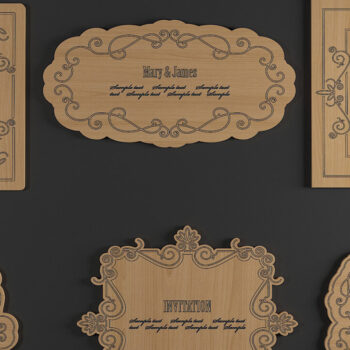 Intra απο ξύλο plywood 3mm-4mm πάχος – Vintage αντίκες διακοσμητικές κορνίζες 271 Δίασταση  20x20 cm INTRAFABR-50062481 - Image 1