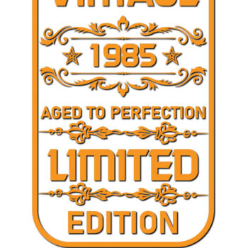 Intra απο ξύλο plywood 3mm-4mm πάχος – Vintage κάρτα γενεθλίων Design 5 Δίασταση  40x30 cm INTRAFABR-124875839 - Image 1