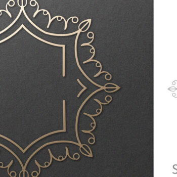 Intra απο ξύλο plywood 3mm-4mm πάχος – Vintage Φιλιγκράν Πλαίσιο Μονόγραμμα Δίασταση 20x20 cm INTRAFABR-121210091 - Image 1