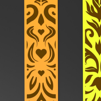 Intra απο ξύλο plywood 3mm-4mm πάχος – Vintage Floral σελιδοδείκτες, χαρτί, λέιζερ Δίασταση  20x20 cm INTRAFABR-81384405 - Image 1