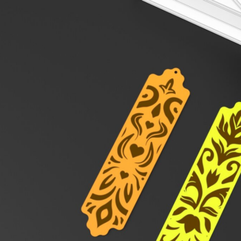 Intra απο ξύλο plywood 3mm-4mm πάχος – Vintage Floral σελιδοδείκτες, χαρτί, λέιζερ Δίασταση  20x20 cm INTRAFABR-81384405 - Image 2