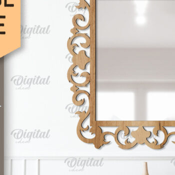 Intra απο ξύλο plywood 3mm-4mm πάχος – Πακέτο Vintage Frames. Κορνίζες καθρέφτη Δίασταση  45x45 cm INTRAFABR-88072376 - Image 5