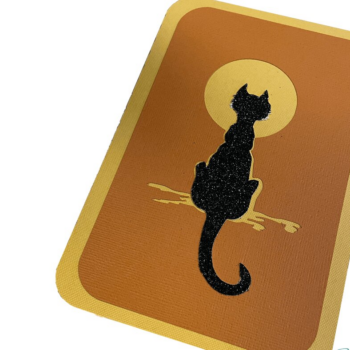 Intra απο ξύλο plywood 3mm-4mm πάχος – Vintage ευχετήρια κάρτα αποκριών Δίασταση  20x20 cm INTRAFABR-37565477 - Image 1