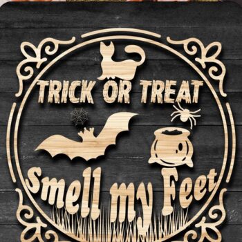 Intra απο ξύλο plywood 3mm-4mm πάχος – Πακέτο vintage Halloween Sign |V-02 Δίασταση  40x30 cm INTRAFABR-38032899 - Image 3