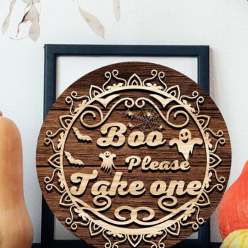 Intra απο ξύλο plywood 3mm-4mm πάχος – Πακέτο vintage Halloween Sign |V-03 Δίασταση  40x30 cm INTRAFABR-38123047 - Image 4