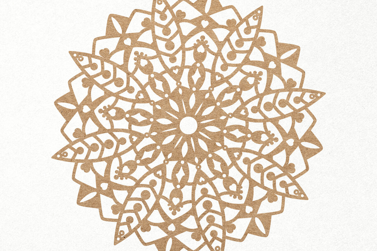 Intra απο ξύλο plywood 3mm-4mm πάχος – Vintage Lace Mandala Papercut Αρχείο Δίασταση  20x20 cm INTRAFABR-24708828