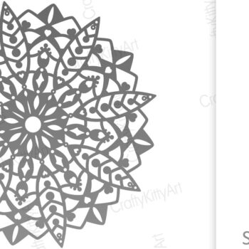 Intra απο ξύλο plywood 3mm-4mm πάχος – Vintage Lace Mandala Papercut Αρχείο Δίασταση  20x20 cm INTRAFABR-24708828 - Image 2