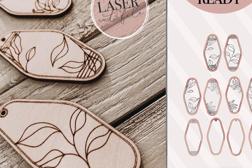 Intra απο ξύλο plywood 3mm-4mm πάχος – Πακέτο μπρελόκ Vintage Motel Δίασταση  5x5 cm INTRAFABR-74519172