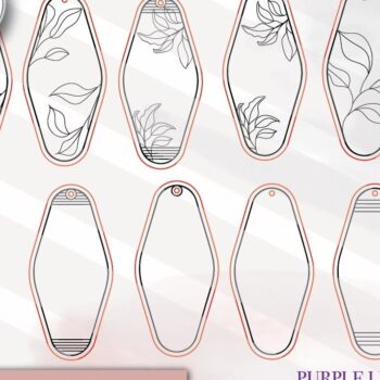 Intra απο ξύλο plywood 3mm-4mm πάχος – Πακέτο μπρελόκ Vintage Motel Δίασταση  5x5 cm INTRAFABR-74519172 - Image 2