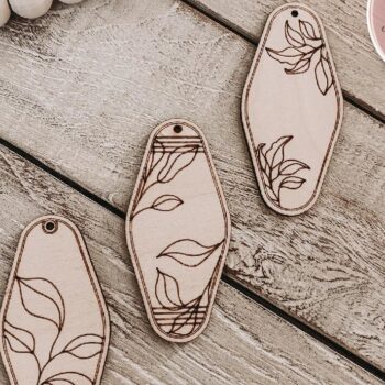 Intra απο ξύλο plywood 3mm-4mm πάχος – Πακέτο μπρελόκ Vintage Motel Δίασταση  5x5 cm INTRAFABR-74519172 - Image 5