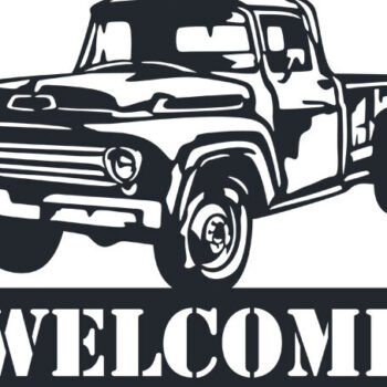 Intra απο ξύλο plywood 3mm-4mm πάχος – Vintage παλιά πινακίδα φορτηγού με δυνατότητα κοπής DXF Δίασταση  20x20 cm INTRAFABR-87827869 - Image 3