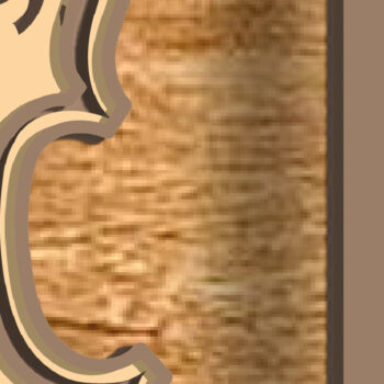 Intra απο ξύλο plywood 3mm-4mm πάχος – Πρότυπο με στρώσεις κοπής λέιζερ ΒΙΟΛΙΟΥ 3D Δίασταση  20x20 cm INTRAFABR-76097044 - Image 4