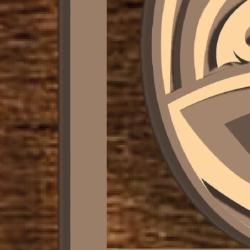 Intra απο ξύλο plywood 3mm-4mm πάχος – Πρότυπο με στρώσεις κοπής λέιζερ ΒΙΟΛΙΟΥ 3D Δίασταση  20x20 cm INTRAFABR-76097044 - Image 5