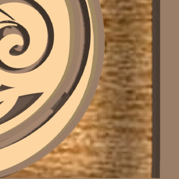 Intra απο ξύλο plywood 3mm-4mm πάχος – Πρότυπο με στρώσεις κοπής λέιζερ ΒΙΟΛΙΟΥ 3D Δίασταση  20x20 cm INTRAFABR-76097044 - Image 6