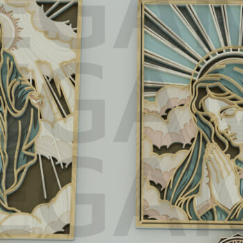 Intra απο ξύλο plywood 3mm-4mm πάχος – Virgin Mary Bundle Δίασταση  20x20 cm INTRAFABR-123433249 - Image 13