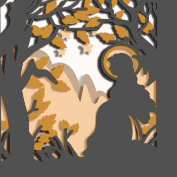 Intra απο ξύλο plywood 3mm-4mm πάχος – Virgin Mary Multilayer/Vector Virgin Δίασταση  20x20 cm INTRAFABR-72888493 - Image 1