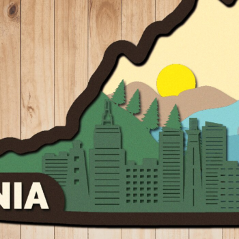 Intra απο ξύλο plywood 3mm-4mm πάχος – Virginia, 3D Layered File Δίασταση  20x20 cm INTRAFABR-33434396 - Image 1