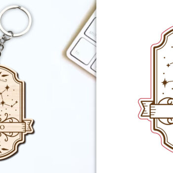 Intra απο ξύλο plywood 3mm-4mm πάχος – Κοπή Laser Μπρελόκ Virgo | Ζώδιο Δίασταση  5x5 cm INTRAFABR-98419469 - Image 1