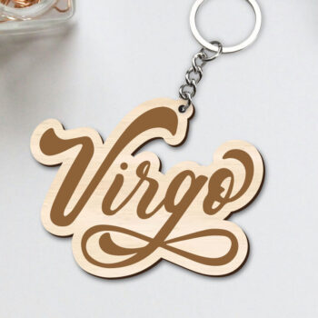 Intra απο ξύλο plywood 3mm-4mm πάχος – Virgo Zodiac Key Chain Δίασταση  20x20 cm INTRAFABR-96829521 - Image 1