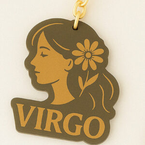 Intra απο ξύλο plywood 3mm-4mm πάχος – Μπρελόκ Virgo Zodiac Δίασταση  5x5 cm INTRAFABR-120350402