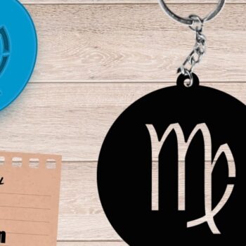 Intra απο ξύλο plywood 3mm-4mm πάχος – ΠΑΡΘΕΝΟΣ Ζώδιο, Ουράνιο Μπρελόκ Δίασταση  5x5 cm INTRAFABR-98700956 - Image 1