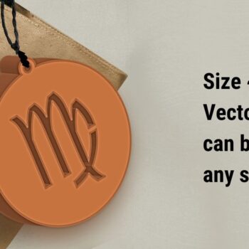 Intra απο ξύλο plywood 3mm-4mm πάχος – ΠΑΡΘΕΝΟΣ Ζώδιο, Ουράνιο Μπρελόκ Δίασταση  5x5 cm INTRAFABR-98700956 - Image 2